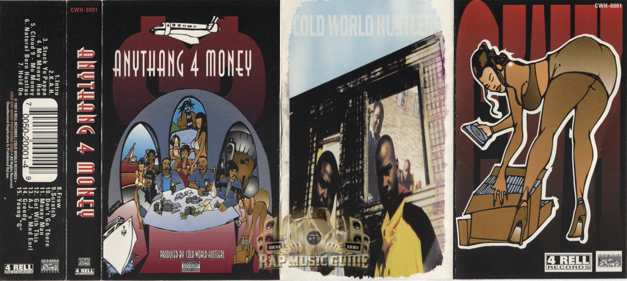 Cold World Hustlers - Anythang 4 Money: Cassette Tape | Rap Music